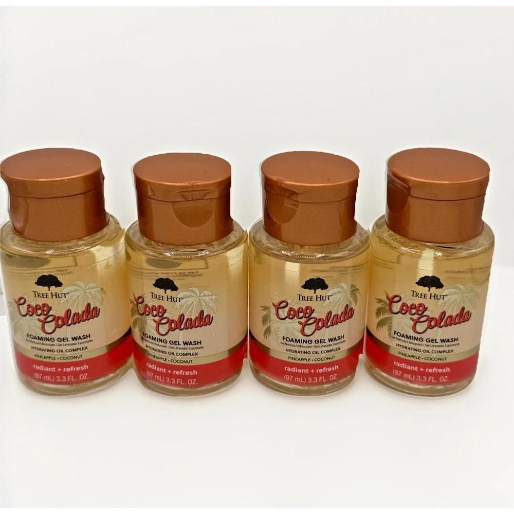4X- Tree Hut‎ Coco Colada Foaming Gel Wash Pineappple Coconut Radiant Refresh